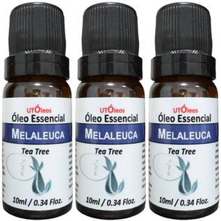 Kit 3x Óleo Essencial De Melaleuca (Tea Tree) Puro 30ml