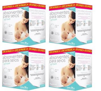 Kit 4 Absorventes Para Seios Proctermilk 30 Und - La San Day