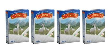 Kit 4 Caixas Leite De Cabra Em Pó Caprilat Instantâneo 200g