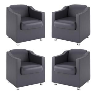Kit 4 Poltronas para Salão de Beleza  Clinica Médica