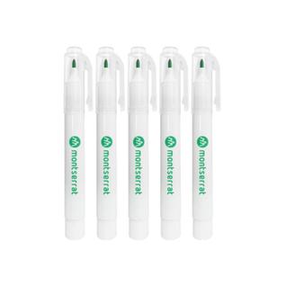 Kit 5 Canetas Mini Marcador de Pele Montserrat Não Estéril de Fácil Remoção para Botox