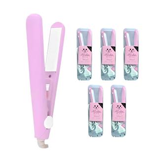 Kit 5 Mini Chapinha Pequena Prancha Portátil Alisa Cabelo