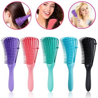 Kit 50 Escova Pente Polvo Cabelo Cacheado Crespo Desembaraçar Atacado