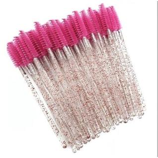 kit 50 Escovinha Cílios Escova Micropigmentação Extensão Fio 50 Unidades