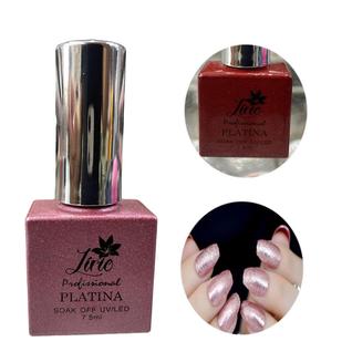 kit 6 Esmalte Lírio Novidade Profissional Platina7,5 ML Unha