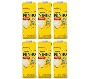 Kit 6 Leite Ninho Integral 1L