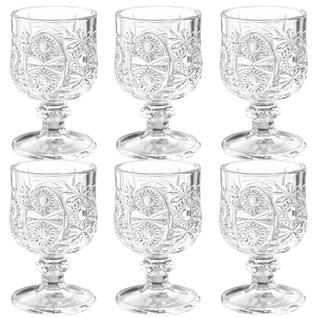 Kit 6 Mini Copos Taça Dose Shot Licor Drink 45 Ml 6 Peças