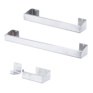 Kit Acessórios Para Banheiro Inox 4 Peças Escovado - Clean Básico