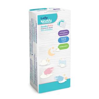 Kit algodão quadrado bebê higiene rosto e corpo sem perfume pacote 50 ou 100 unidades