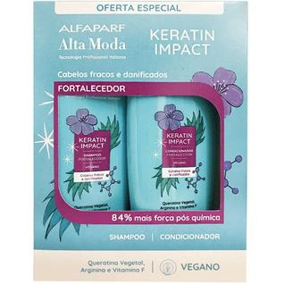 Kit Alta Moda Keratin Impact Shampoo e Condicionador 300ml