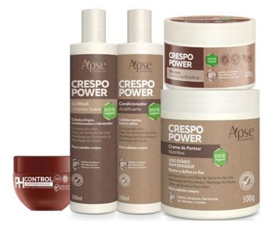 Kit Apice Crespo Power Completo E Ph Control Anti Porosidade