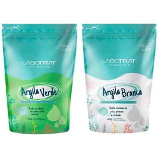 Kit Argila Branca e Verde Labotrat 100gr Tipo De Pele Normal