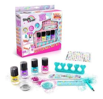 Kit Artes Decore Suas Unhas Glitter Style 4 Ever Fun F00653