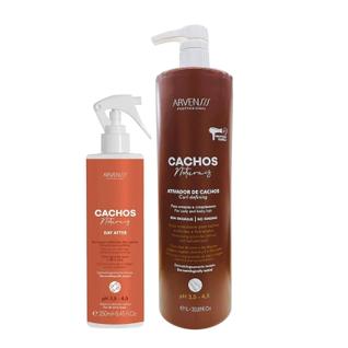 Kit Arvensis Professional Cachos Naturais - Ativador De Cachos Crespos 1L + Day After 250m