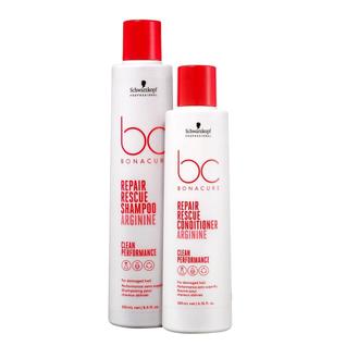 Kit BC Bonacure Schwarzkopf Repair Rescue - Shampoo 250ml + Condicionador 200ml