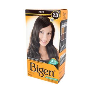 Kit Bigen Tintura Capilar em Pó à Base de Água Tinta de Cabelo Coloração Permanente Sem Am