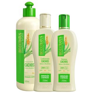 Kit Bio Extratus Cachos Shampoo 250ml + Condicionador 250ml + Finalizador 500ml