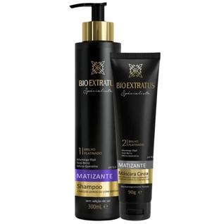 Kit Bio Extratus Spécialiste Matizante Shampoo 300ml + Máscara Cinza 90g