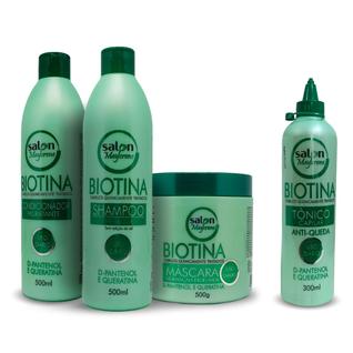 Kit Biotina Salon Maycrene D-pantenol E Queratina + Tonico