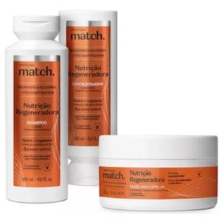 Kit Boticário Match Nutrição Regeneradora Shampoo, Condicionador 300ml e Máscara Capilar 2