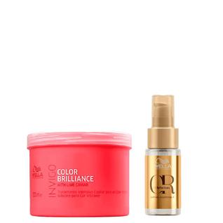 Kit Brilliance Máscara 500ml e Oil Reflections 30ml - Wella