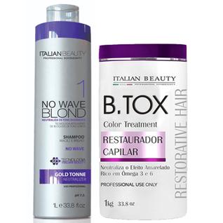 Kit Btox Detok Alisamento Italian Beauty Matizador Violeta