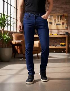 kit c2 Calças Jeans Masculina Trabalho Reforçada