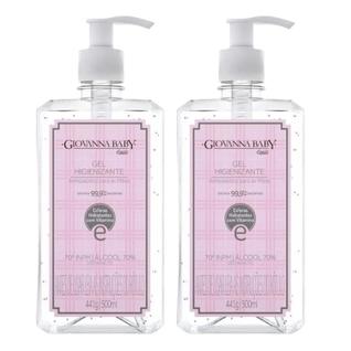 Kit C2 Gel Antisséptico Mãos 500ml  Giovanna Baby