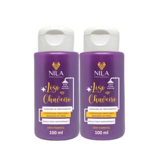 Kit C2 Máscara Liso no Chuveiro 100ml - Nila Profissional