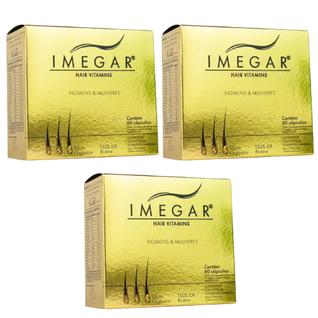 Kit C3 Suplemento Alimentar Para o Cabelo  Imegar Prowin