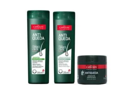 Kit Capicilin Antiqueda - Shampoo + Cond + Mascara Oleosos