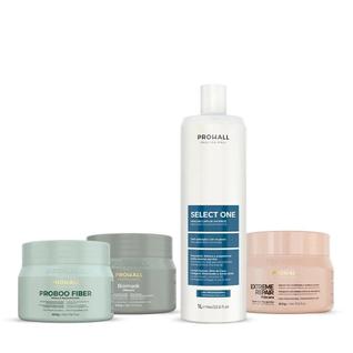 Kit Capilar Completo Antifrizz, Hidratação, Nutrição e Reconstrução