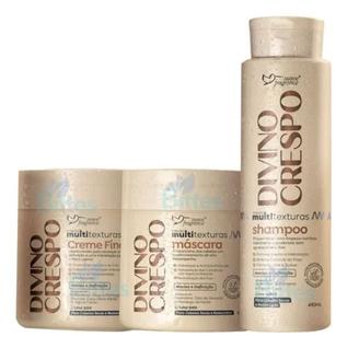 Kit Capilar Divino Crespo Suave Fragrance 3pçs - Cabelos secos e ressecados