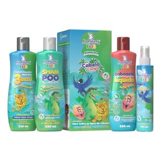 kit Capilar Tratamento Infantil kids Cabelo e Corpo c/4 itens- Bioinstinto