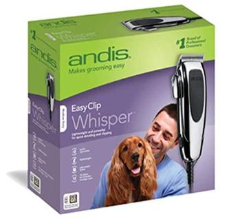 Kit Clipper Andis EasyClip Whisper de 12 peças para cuidar de animais de estimação