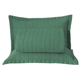 Kit Cobre Leito Colcha Bellini Casal Padrão Dupla Face Percal 300 Fios Textura Matelassê 3