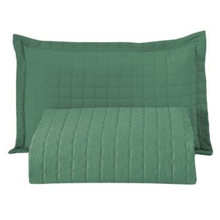 Kit Cobre Leito Colcha Bellini Solteiro Dupla Face Percal 300 Fios Textura Matelassê 2 Peç