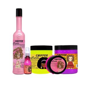 Kit Coiffer Cliente Curls Coiffer (5 Unidades) Para Cabelos Crespos, Cabelos Cacheados e O
