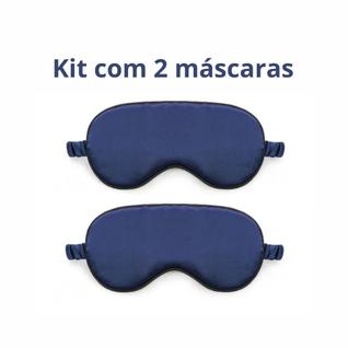 Kit com 2 Máscaras de dormir com enchimento de camada dupla e tira elástica para uma noite