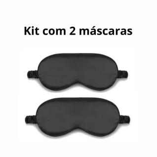Kit com 2 Máscaras de dormir com enchimento de camada dupla e tira elástica para uma noite