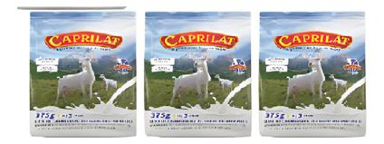 Kit Com 3 unidades de Sache Leite De Cabra Em Pó Instantâneo Caprilat 375g