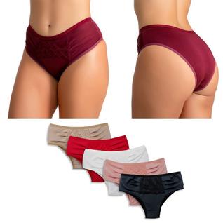Kit com 4 Calcinhas Conforto Para Senhora Tangão Grande Tamanhos M, G e GG Vera  400