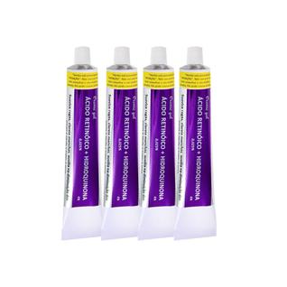 Kit com 4 - Creme Gel Facial com Ácido Retinóico e Hidroquinona 30g - Belladona