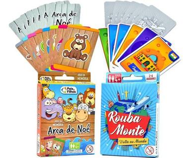 Kit Com Jogo De Cartas Infantil Para Se Divertir Em Família