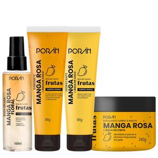Kit Completo Corpo e Rosto Manga Rosa Cuidados Porán