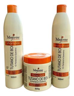 Kit Completo Tratamento Tutano de Boi + D-Pantenol e Queratina Maycrene Blindagem p/ Cabel