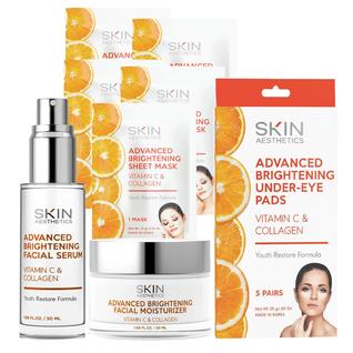Kit Coreano de Cuidados para la Piel con Vitamina C y Colágeno Vegano Skin Aesthetics