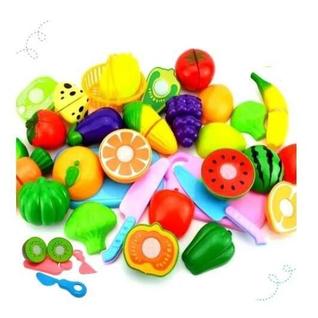 Kit Cozinha Frutas Frutinhas tiras autocolantes de Cortar Brinquedo Infantil Cozinha Brinc