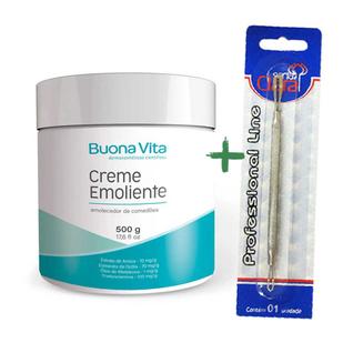 Kit Creme Emoliente 500g Buona Vita Trieta 10% e Extrator de Cravos Inox