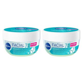 Kit Creme Hidratante Facial Nivea Em Gel Fresh Pepino E Ácido Hialurônico 100g - 2 Unidade